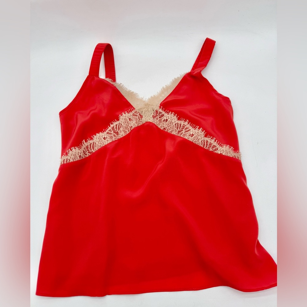 Bailey 44 Red Lace Babydoll Y2K Flowy Fairy Tank Women's XS